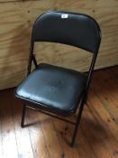 Eleven folding metal chairs (11) CONDITION REPORT: All lots in this sale are part of