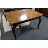 A nineteenth century mahogany dining table