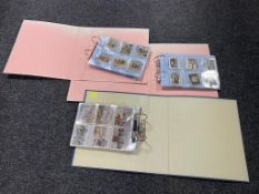 Three binders of German cigarette cards