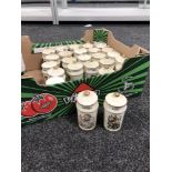 A box of twenty-five Hummel kitchen herb and spice pots