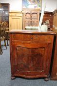 A nineteenth century mahogany side cabinet