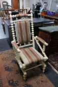 A painted American style rocking chair