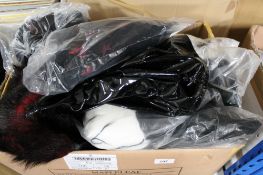 A box of Phaze Clothing - mini skirts etc