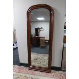 A nineteenth century mahogany mirror