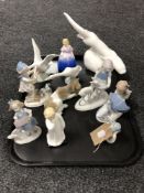 A tray of Royal Doulton images figure of an Otter,
