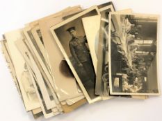 A good collection of First World War photographs including Tyneside Scottish,
