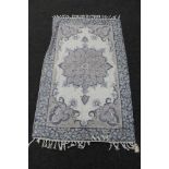 A Kashmir chain stitch rug,