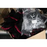 A box of Phaze Clothing -high net satin tops,