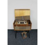 A vintage reel to reel carousel player