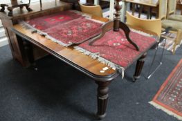 A Victorian mahogany extending dining table with leaf CONDITION REPORT: 150cm long