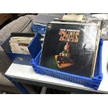 A crate of LP's - The Byrds, Rick Wakeman, Leonard Cohen, Top of the Pops,