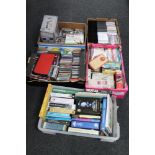 Six boxes of books, maps, CD's,