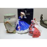 A boxed Royal Doulton figure - Mary HN 3375 together with another Doulton group 'The Gossips' and a