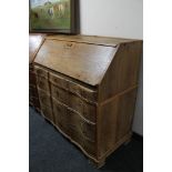 A nineteenth century oak bureau