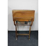 A late Victorian campaign folding table