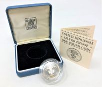 Royal Mint - 1985 United Kingdom silver proof one pound coin