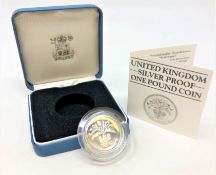 Royal Mint - 1984 United Kingdom silver proof one pound coin