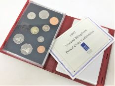 Royal Mint - United Kingdom proof coin collection 1992 (red)