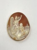 A fine quality antique cameo in gold frame