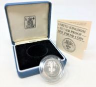 Royal Mint - 1985 silver proof one pound coin