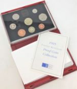 Royal Mint - United Kingdom proof coin collection 1995 (red)