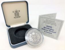 Royal Mint - Her Majesty Queen Elizabeth The Queen Mother 90th Birthday silver proof Crown