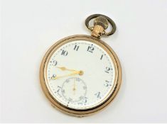 A Rolex open faced pocket watch with 3 adjustments.