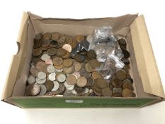 A large quantity of Victorian and later copper and other coins.