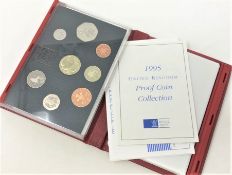 Royal Mint - United Kingdom proof coin collection 1995 (red)