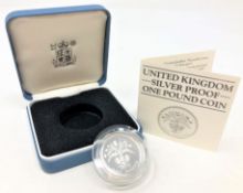 Royal Mint - 1984 United Kingdom silver proof one pound coin