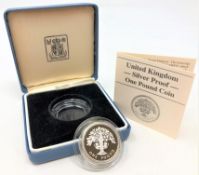 Royal Mint - 1987 United Kingdom silver proof one pound coin