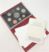 Royal Mint - United Kingdom proof coin collection 1993 (red)