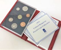 Royal Mint - United Kingdom proof coin collection 1991 (red)