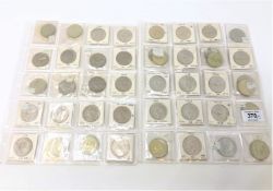 A collection of George VI half crowns including uncirculated examples (approx.
