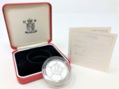 Royal Mint - 1996 United Kingdom silver proof Piedfort £2 coin celebration of football