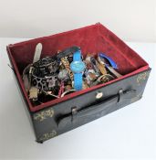 A box of costume jewellery,