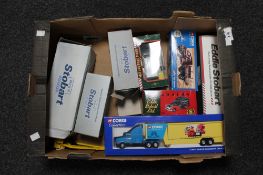 A box of die cast model vehicles, Corgi classic,