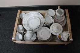 A quantity of fine porcelain china - Diane pattern, tea and table ware, Japanese china.