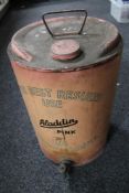 A vintage paraffin oil can - 'Aladin Pink'