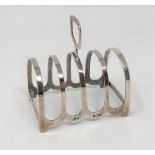 A silver five bar toast rack, Birmingham marks CONDITION REPORT: 43.3g.