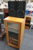 An audio system by JVC to include turntable, stereo cassette deck receiver, disk player,