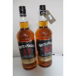 Two bottles of whisky - Whyte and Mackay blended scotch 1l.