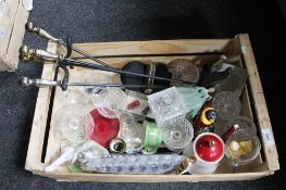 A box of Murano glass clown, decorative glass, Coalport figure - Justine,