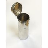 An Edwardian silver cylindrical pot, London 1902, a/f CONDITION REPORT: 65.3g.