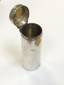 An Edwardian silver cylindrical pot, London 1902, a/f CONDITION REPORT: 65.3g.