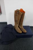 A pair of Fairfax and Favour lady's brown leather boots in retail box, size 38.