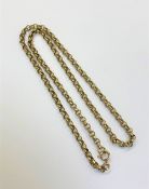 A 9ct gold belcher link necklace, length 53cm CONDITION REPORT: 20.