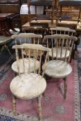 A set of five Victorian Ibex chairs