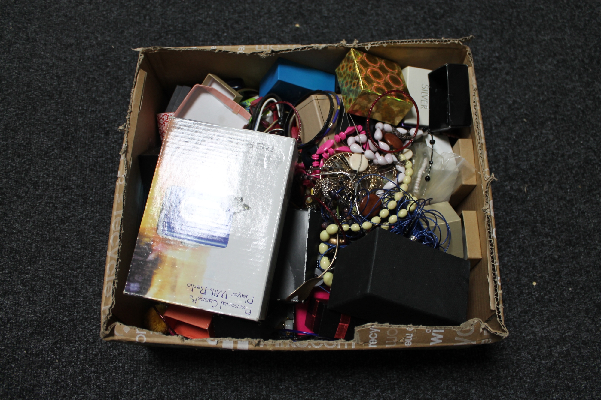 A box of costume jewellery,