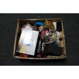 A box of costume jewellery,